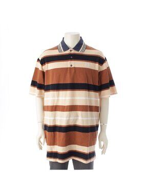 Loewe Paula's Ibiza Anagram Logo Border Pattern Oversize Polo Shirt Short